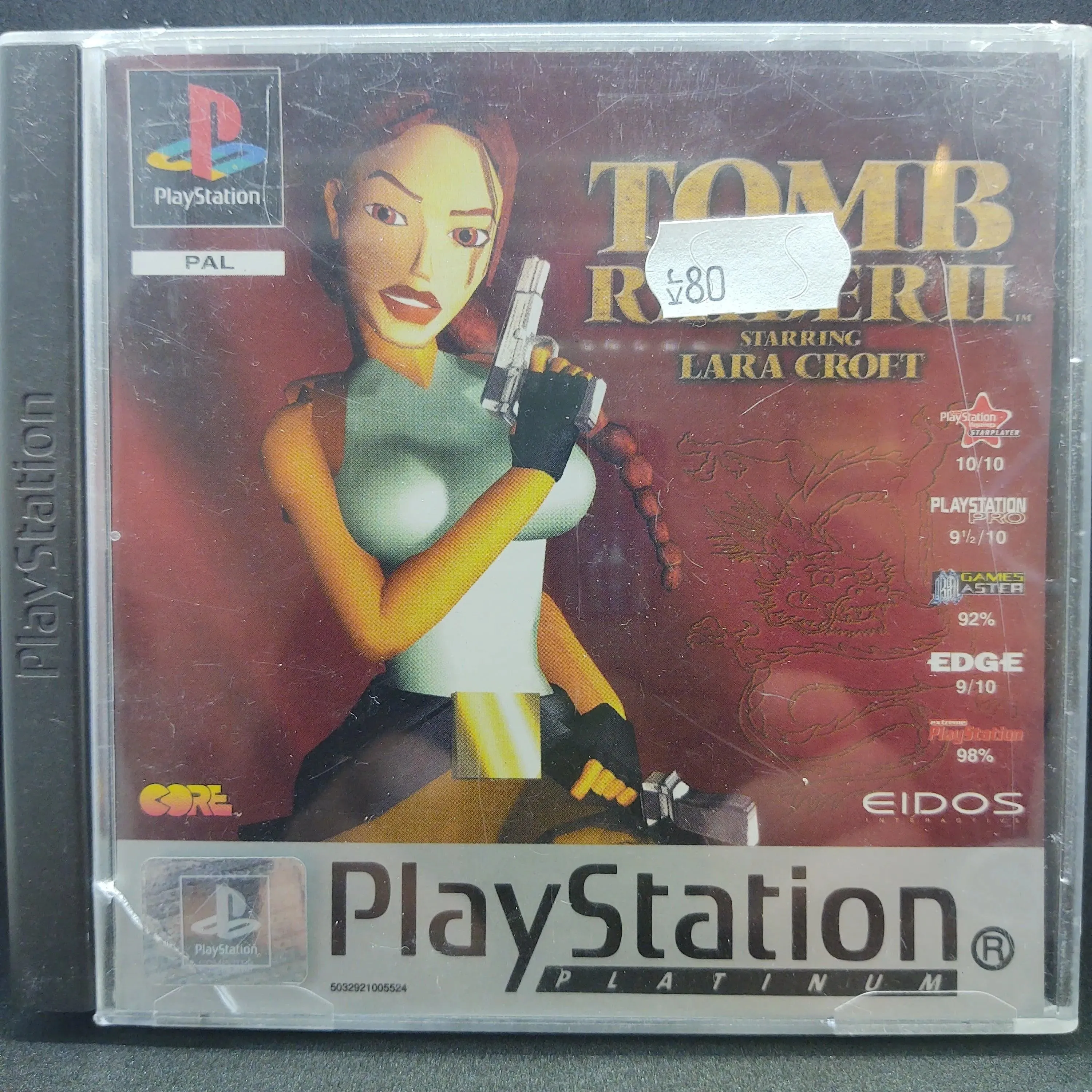Tomb Raider 2 (Platinum m. kosmetiske fejl)