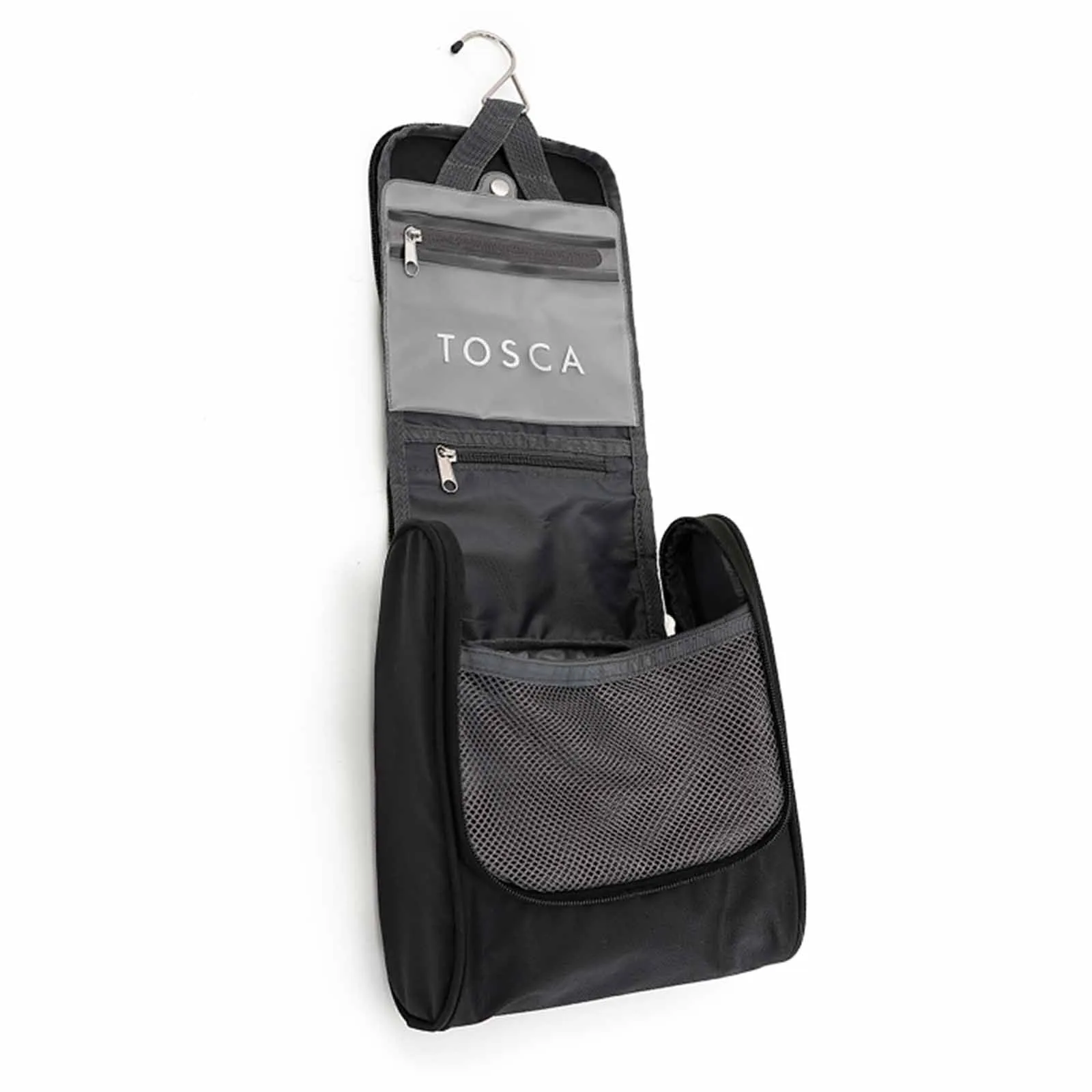 Tosca Essentials 10 Inch Toiletry Bag Organiser Black