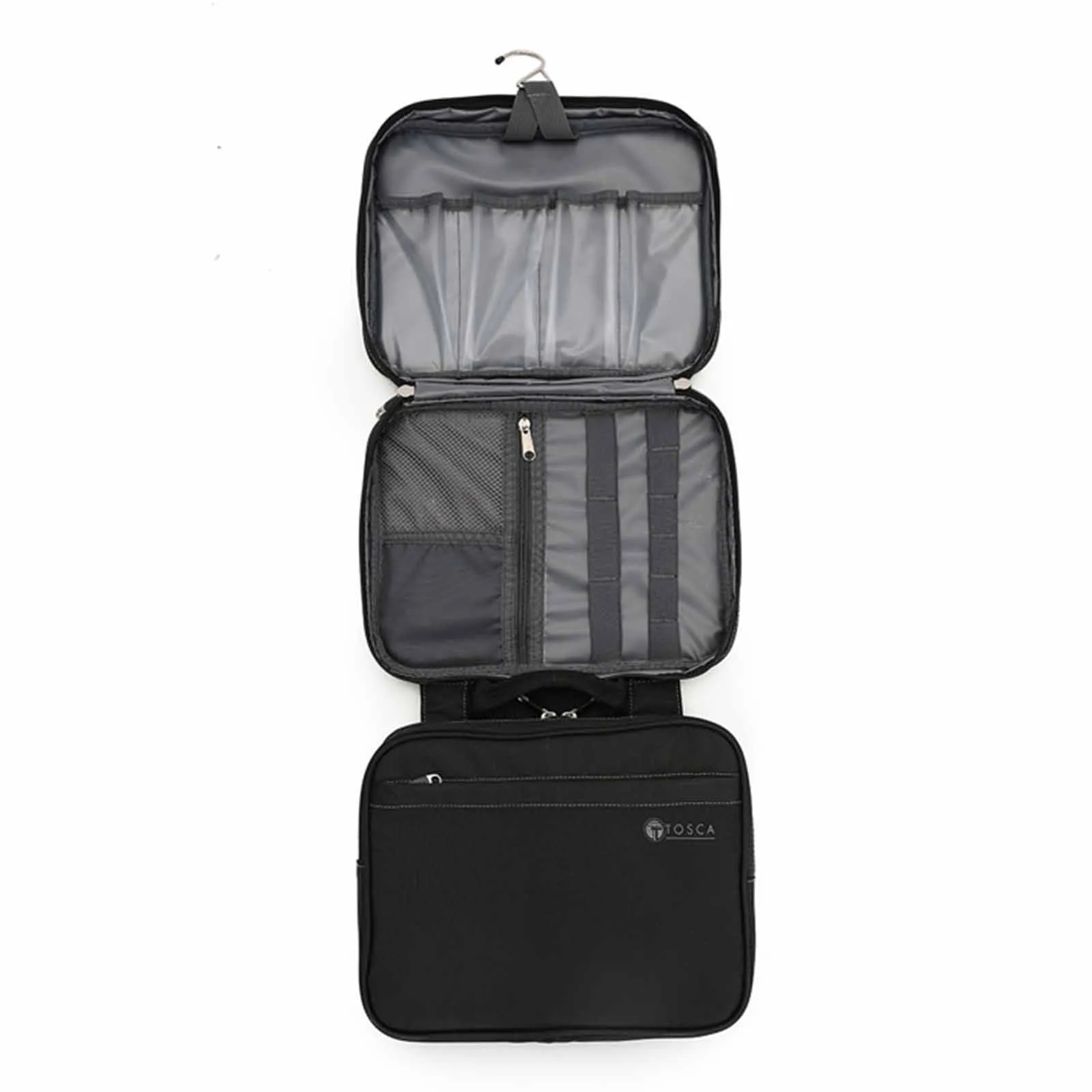 Tosca Essentials 13 Inch Toiletry Bag Deluxe Black