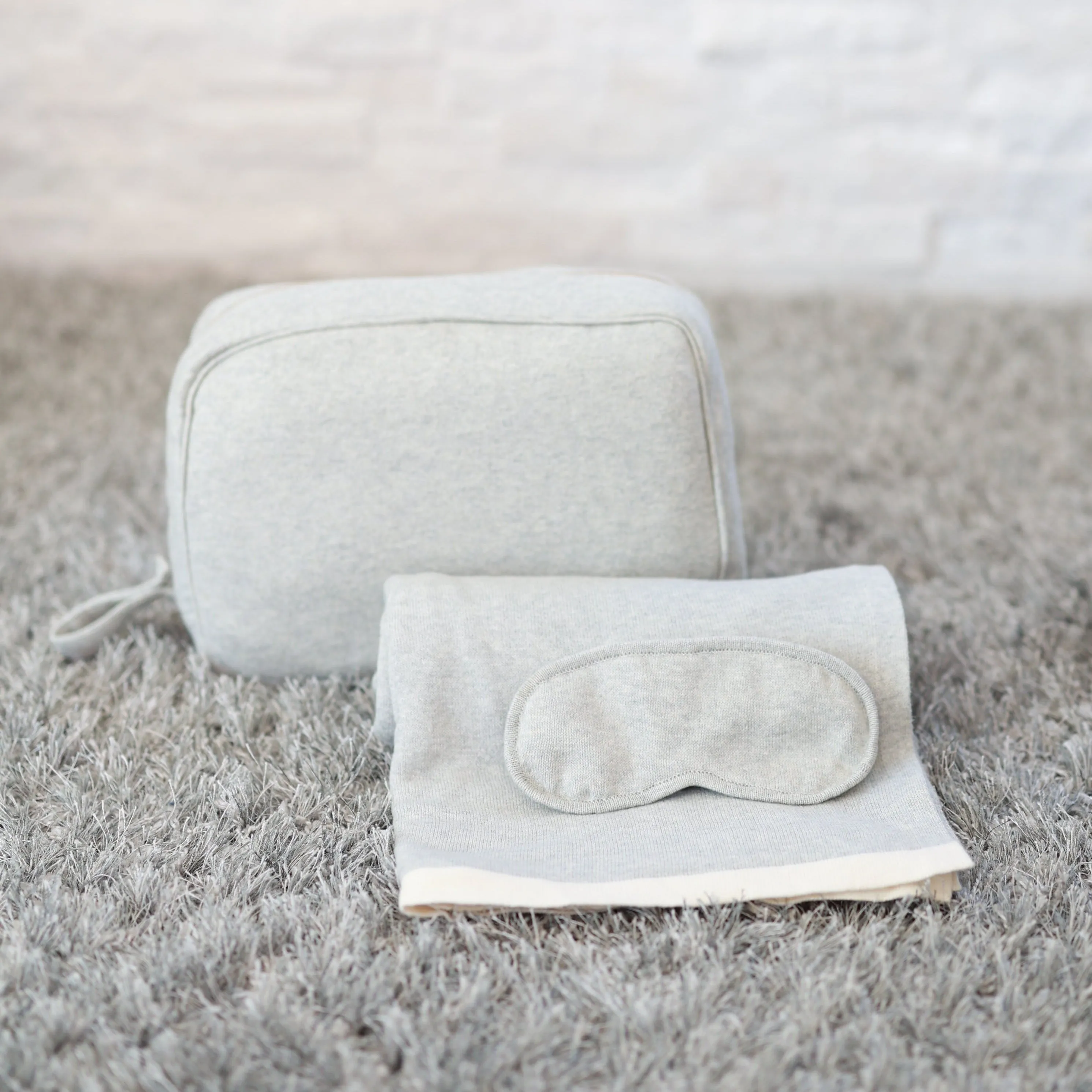 Travel Blanket Set - Gray
