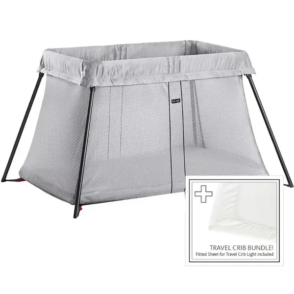 Travel Crib Light Bundle With Fitted Sheet