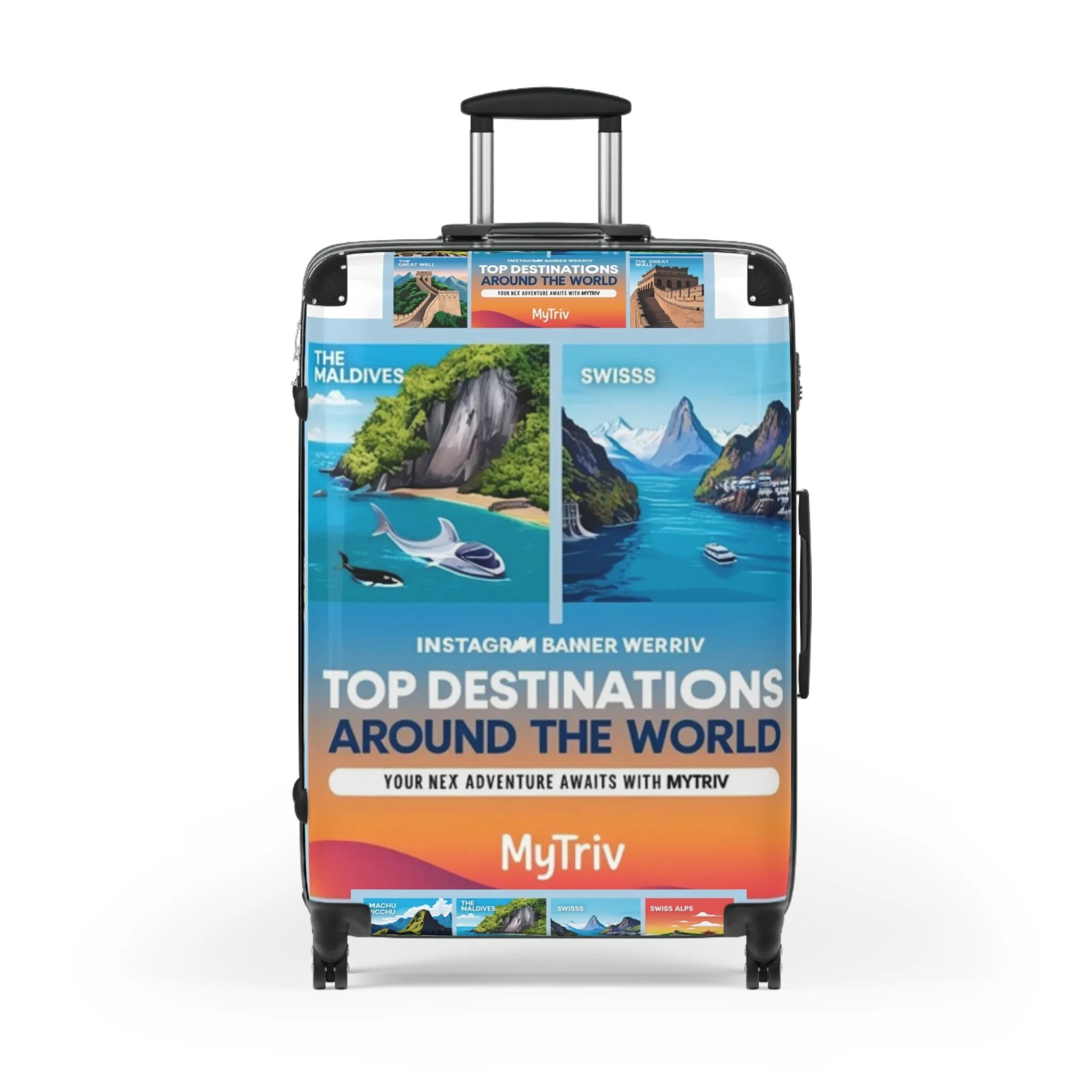 Travel Suitcase - Top Destinations