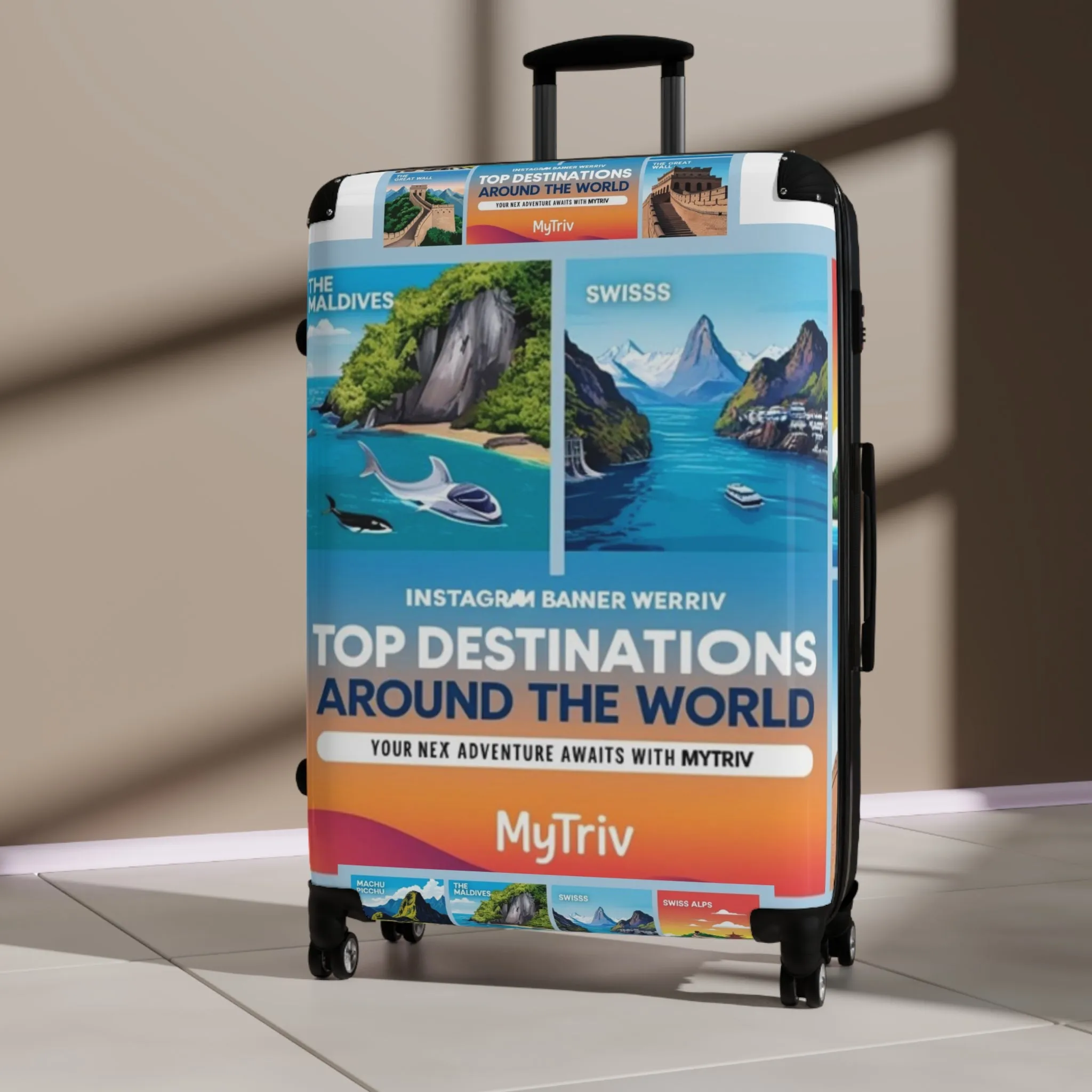 Travel Suitcase - Top Destinations