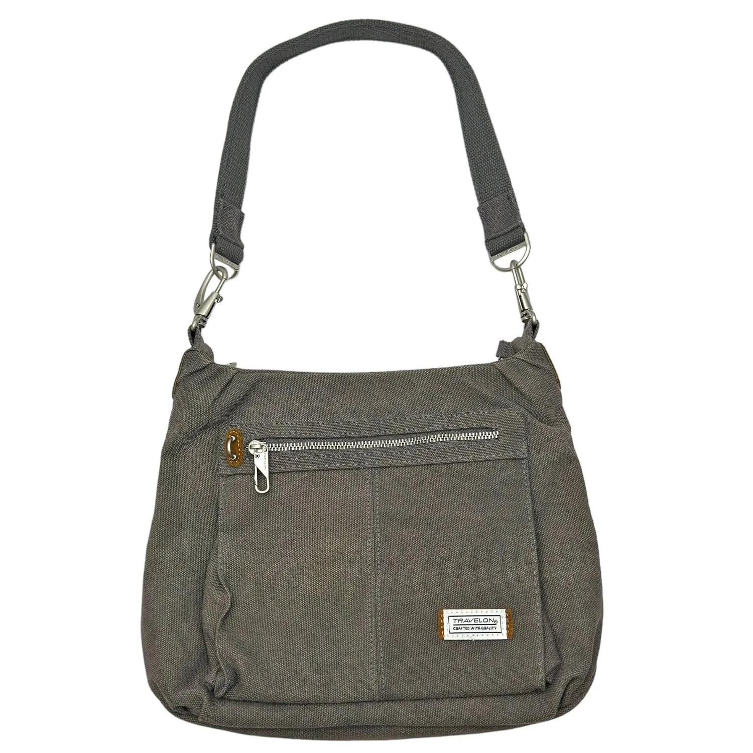 TRAVELON Anti-Theft Shoulder Bag - Grey