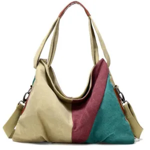Tricolor Canvas Bag