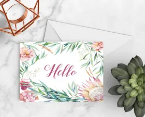 Tropical Hello Notecards