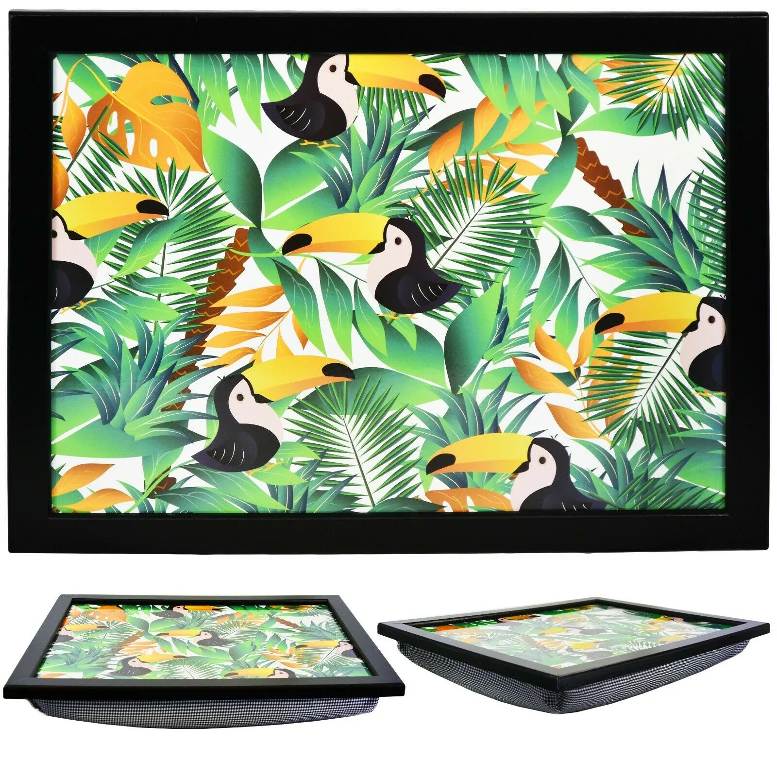 Tropical Lap Tray With Bean Bag Cushion