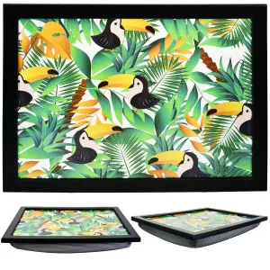 Tropical Lap Tray With Bean Bag Cushion
