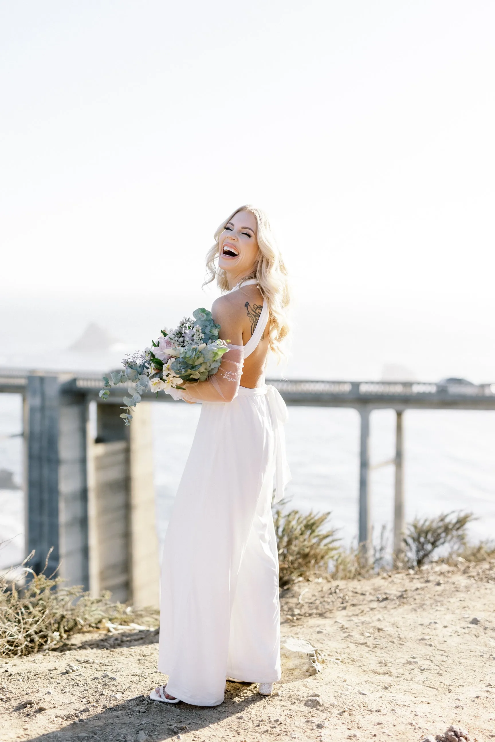 Tulle Fingerless Bridal Glove Set with Embroidered Last Name