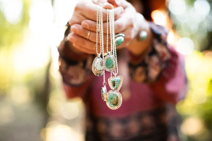 Turquoise Layered Sterling Necklace #1