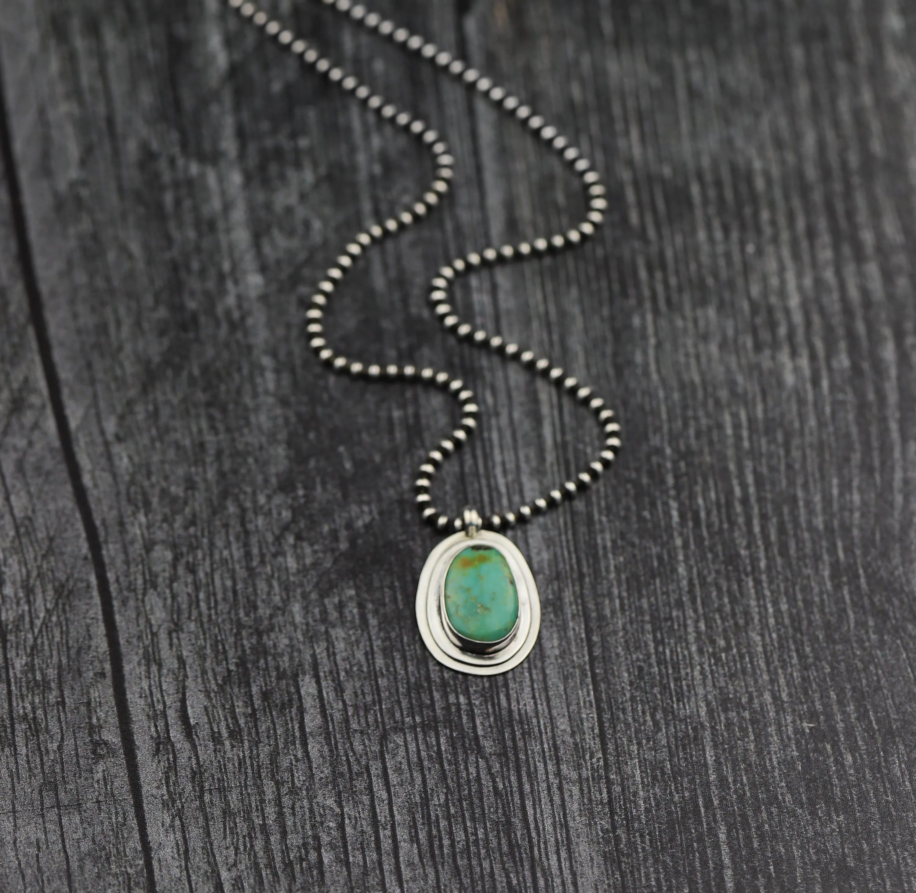 Turquoise Layered Sterling Necklace #1