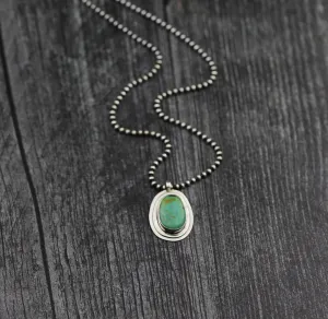 Turquoise Layered Sterling Necklace #1