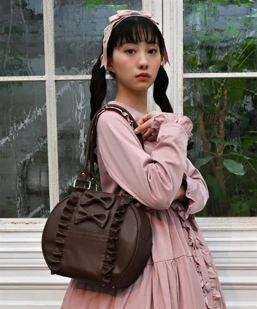 Twin Ribbon Round Bag