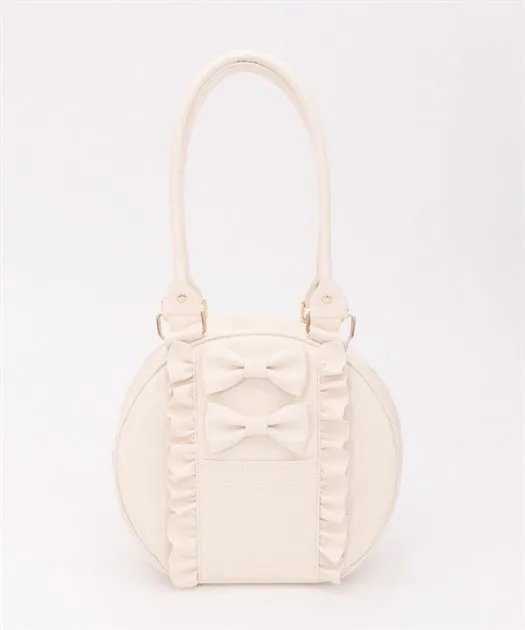 Twin Ribbon Round Bag