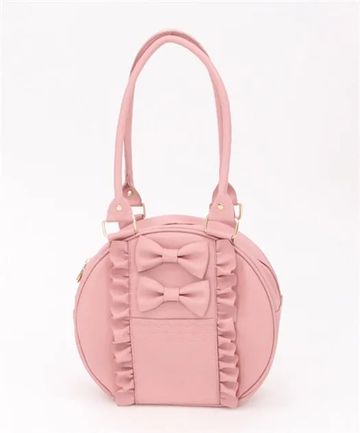 Twin Ribbon Round Bag
