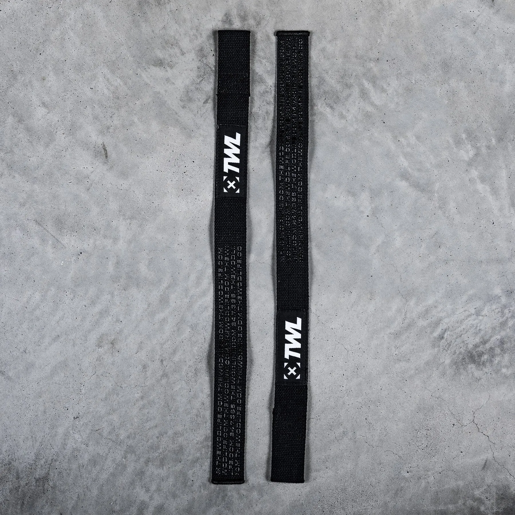 TWL - EVERYDAY COTTON LIFTING STRAPS PAIR - BLACK