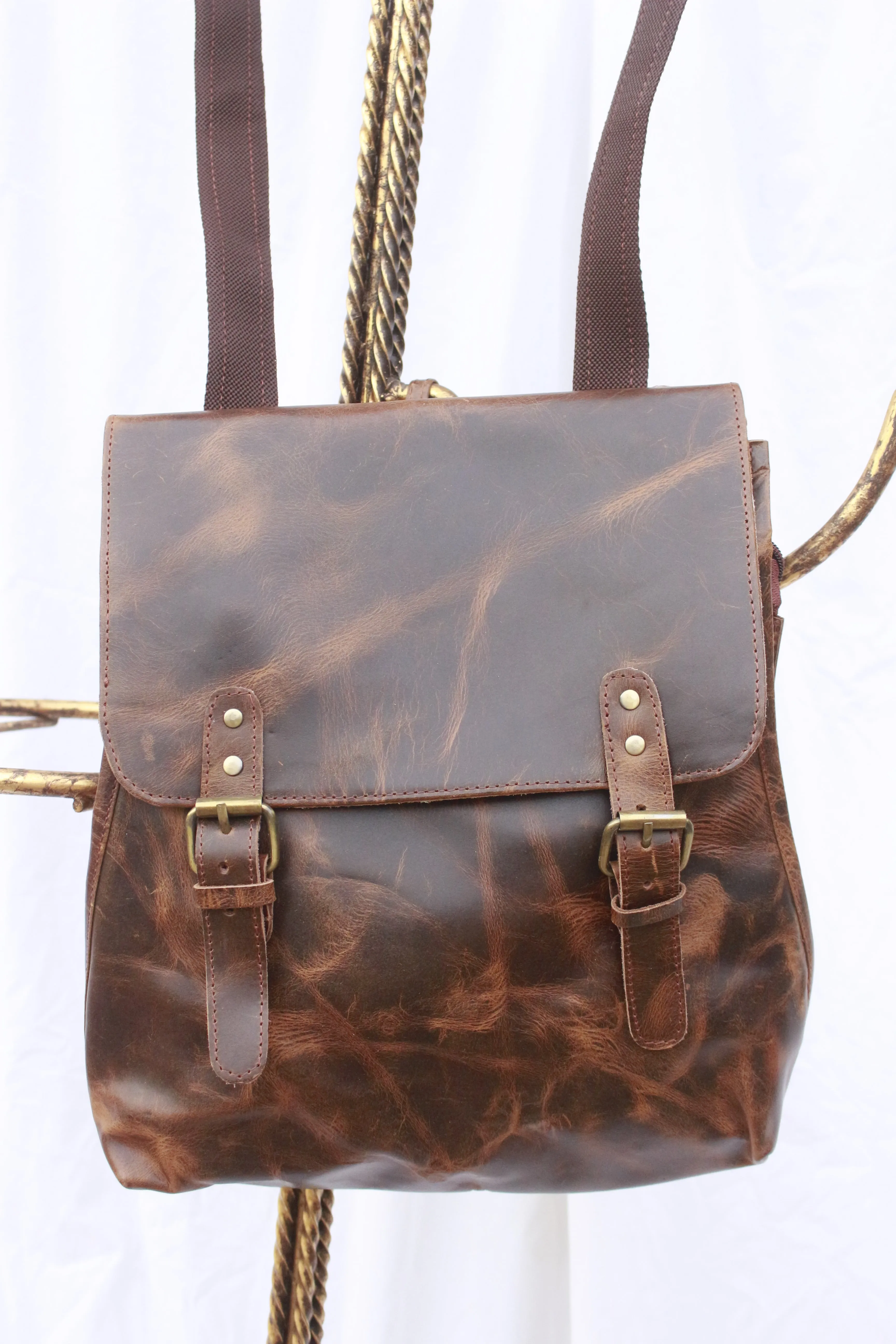 Two-Way Vintage Backpack
