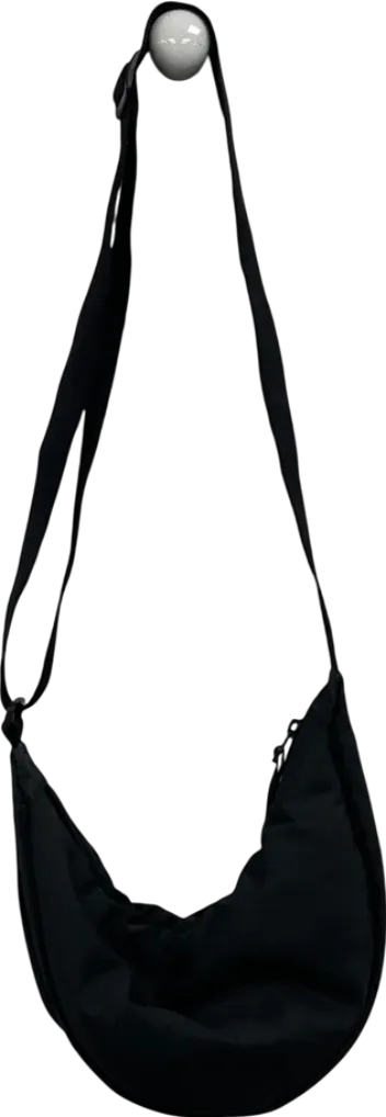 uni qlo Black Round Mini Shoulder Bag One Size