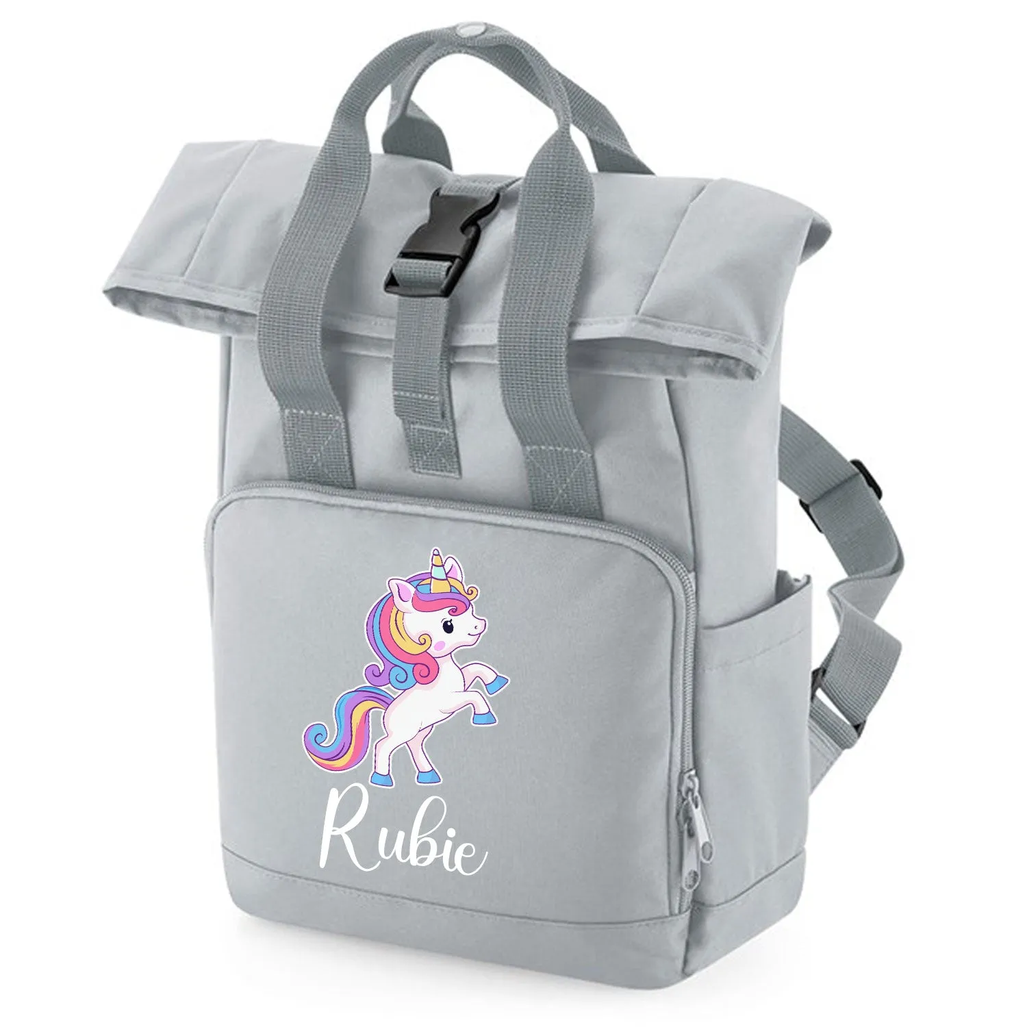 Unicorn Mini Roll-Top Backpack