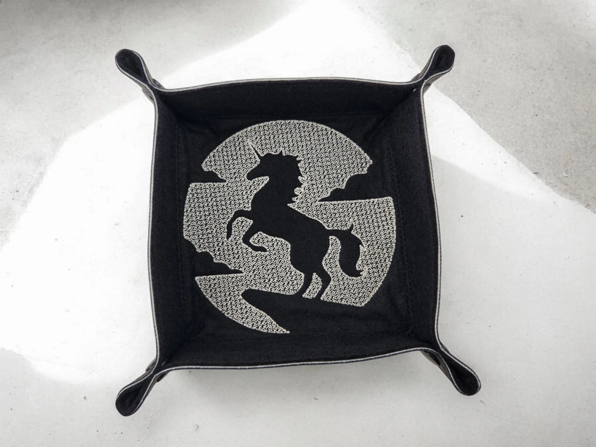 Unicorn Silhouette dice tray