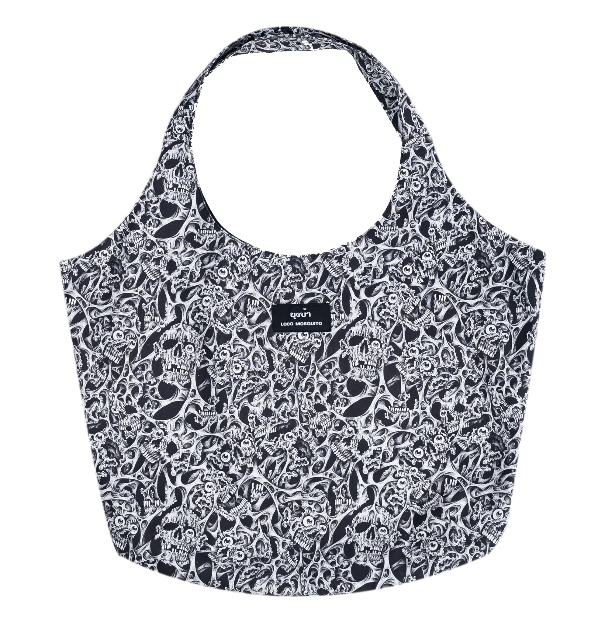 [UNISEX] RAFEL DELALANDE X LOCO MOSQUITO OVERSIZED EVERYDAY BAG (BLACK / WHITE)