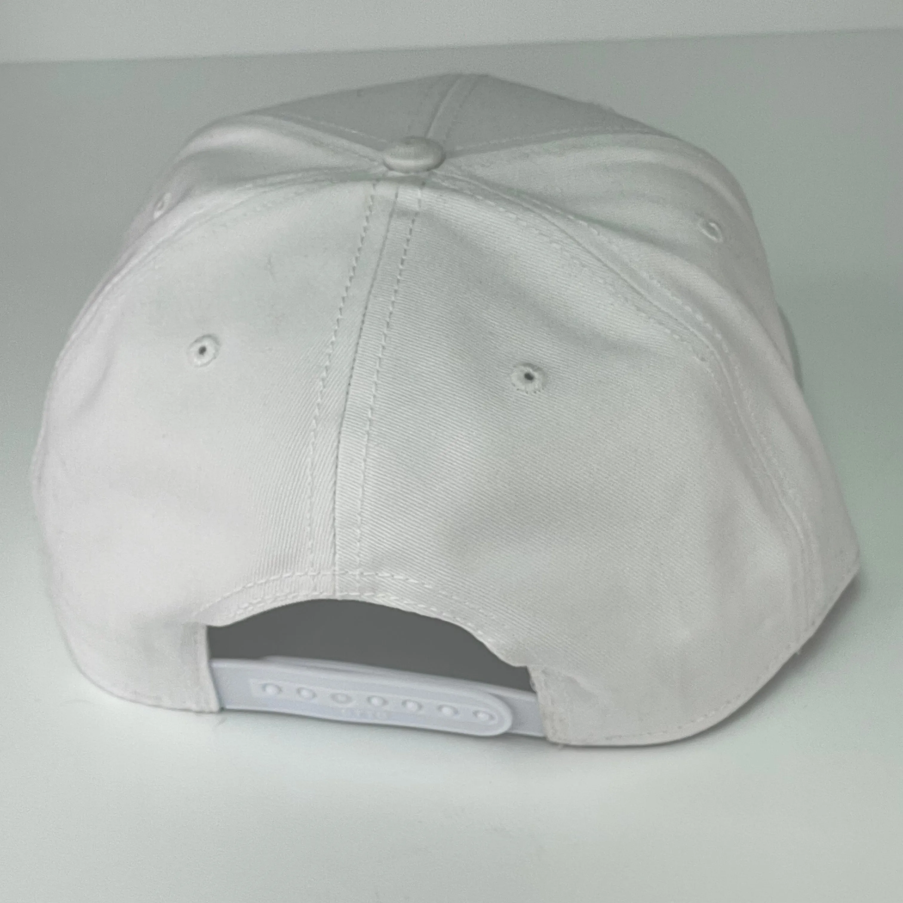 University of Your Mom Vintage White Snapback Hat Cap with Rope Custom Embroidered