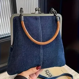 Urban Stitch Denim Shoulder-Bag