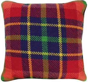 Van Campen - Red Plaid Decorative Pillow NCV-18