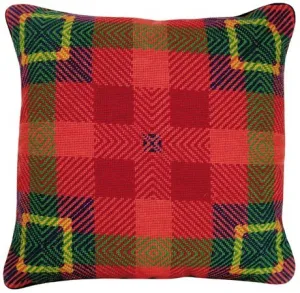 Van Campen - Red Plaid Decorative Pillow NCV-19