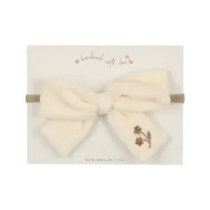 Velvet Embroidered Baby Band