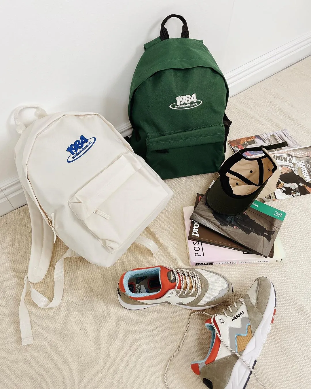 Vice 84 '1984' Embroidered Backpack - Ecru