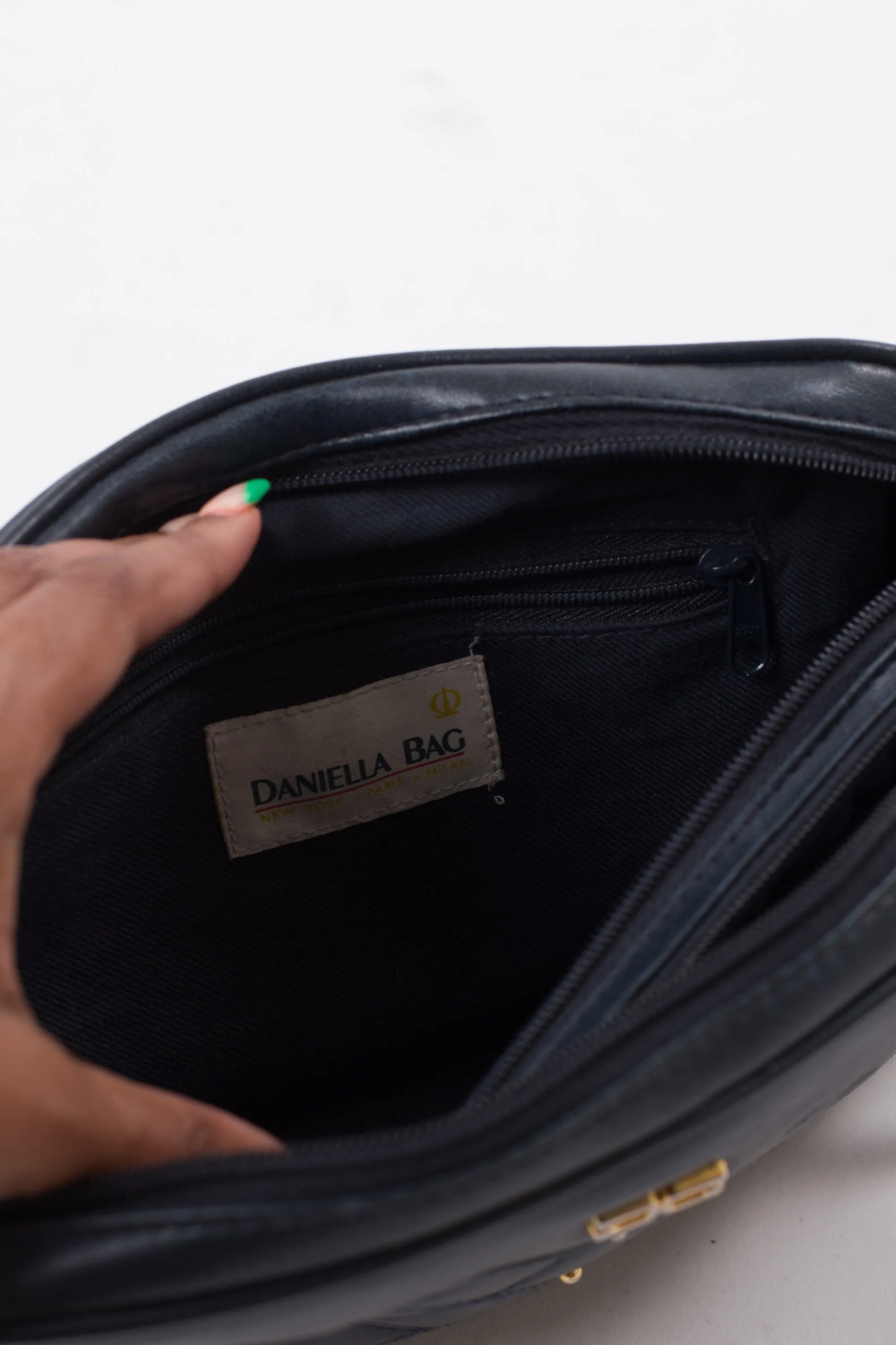 Vintage 80's Daniela Bag Black Purse