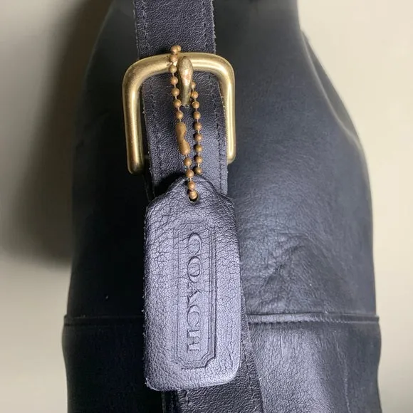 Vintage Black Coach Bucket Backpack Sling-pack