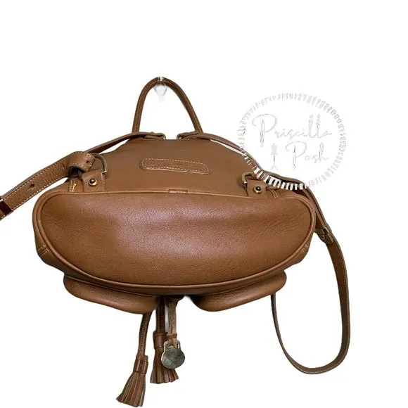 Vintage Dooney and Bourke Backpack Camel Leather
