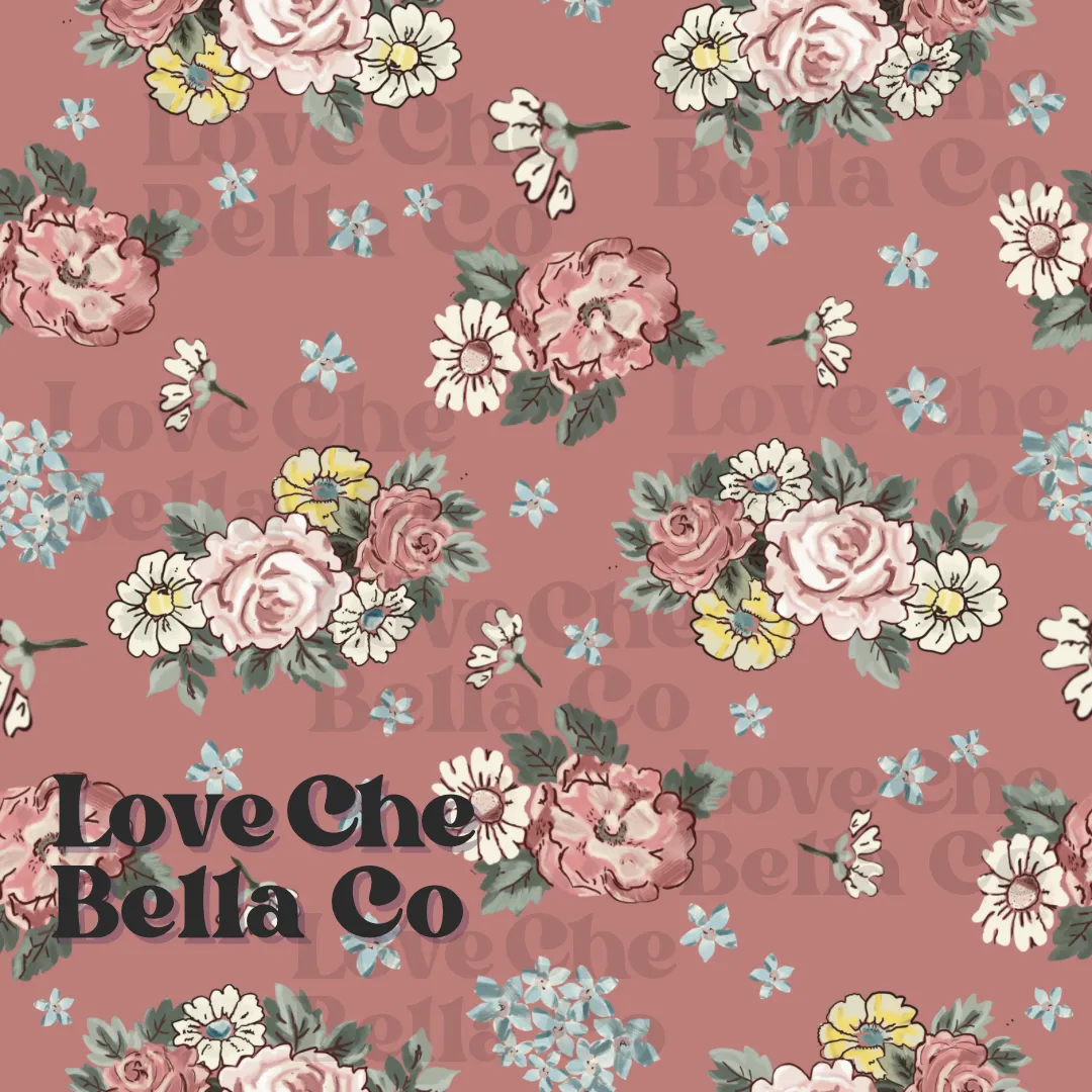 Vintage floral bouquets - Rose '