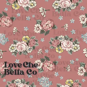 Vintage floral bouquets - Rose '