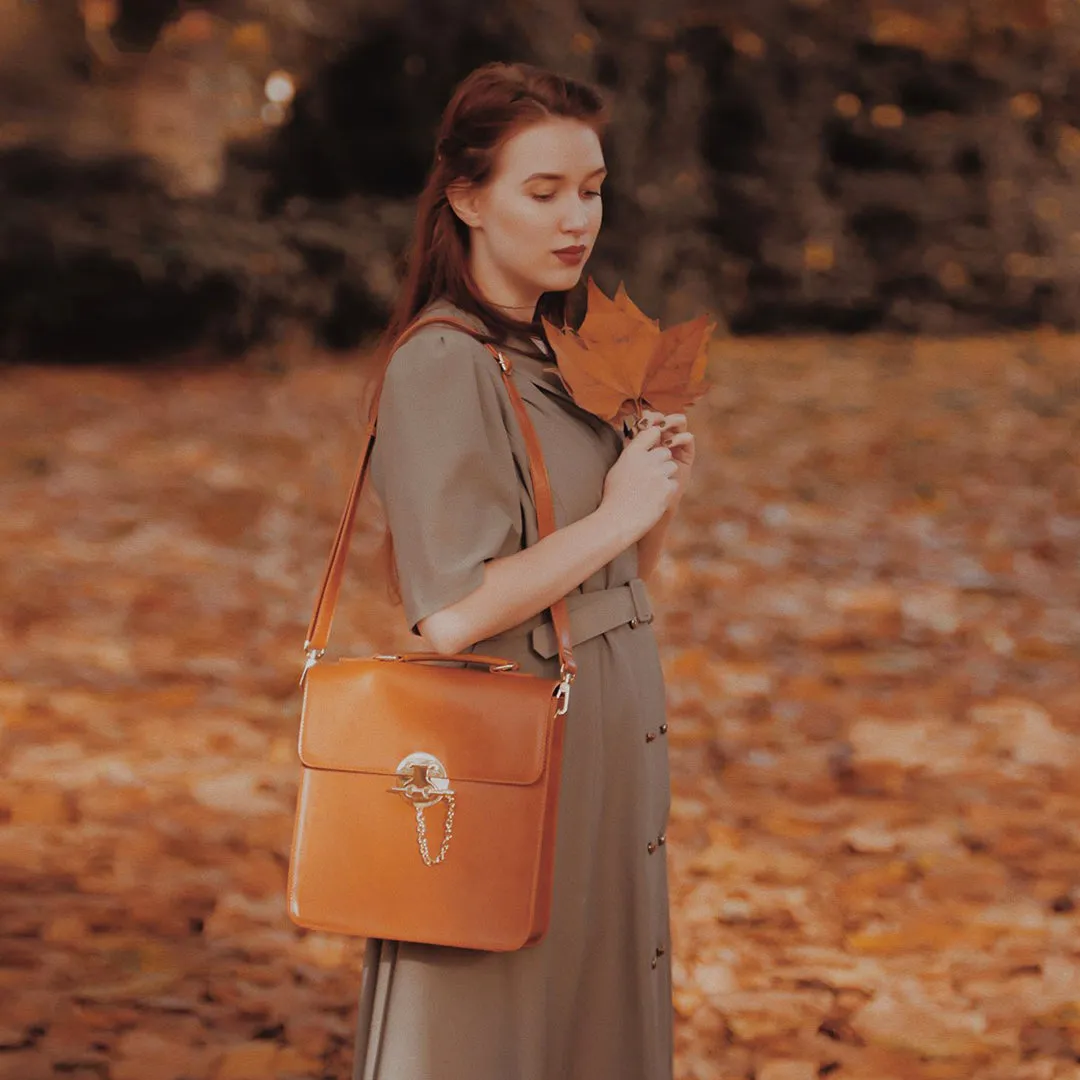 Vintage Lock Solid Backpack