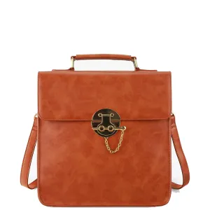 Vintage Lock Solid Backpack