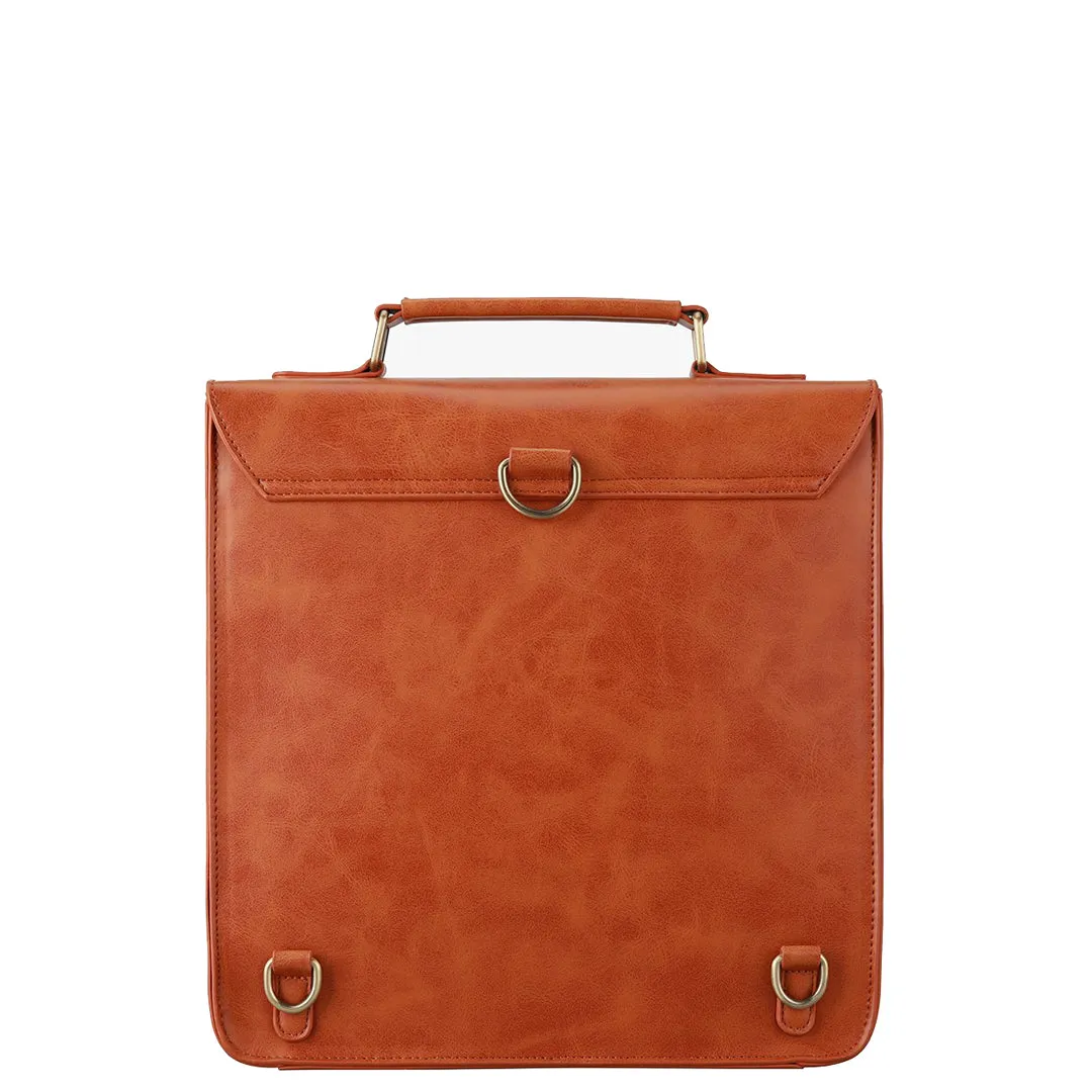 Vintage Lock Solid Backpack