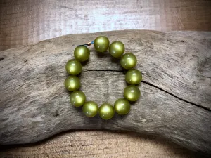 Vintage Moon-Glow Lucite Bead Strand