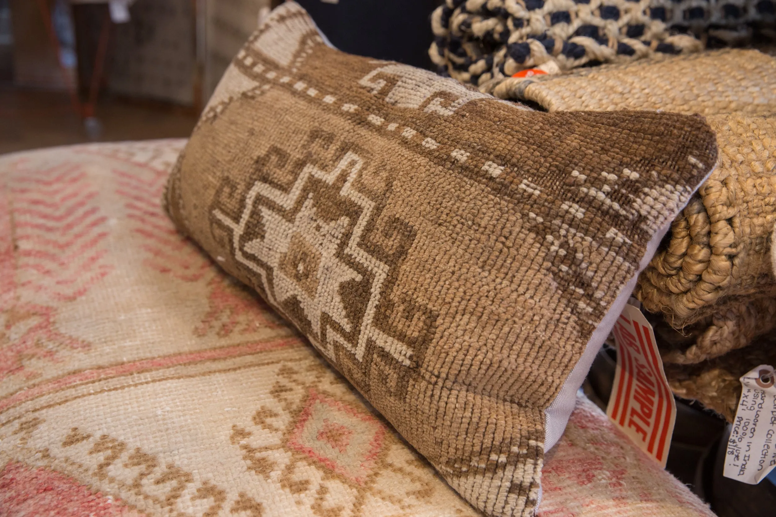 Vintage Rug Fragment Pillow