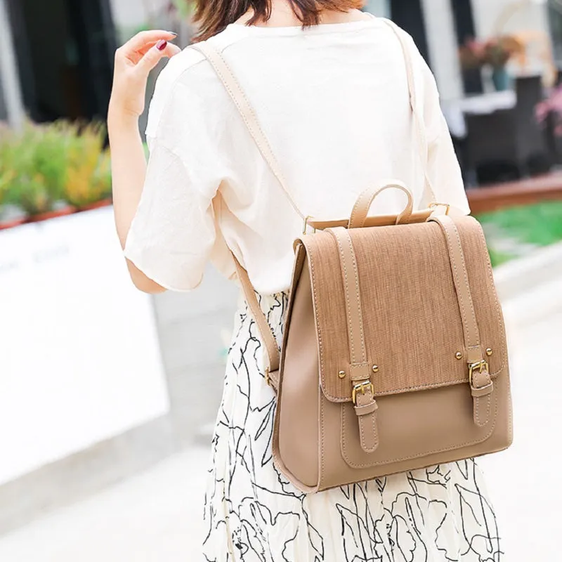 Vintage School Style Backpack