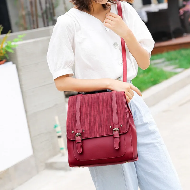 Vintage School Style Backpack