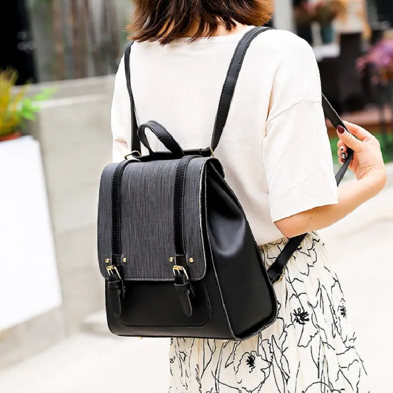 Vintage School Style Backpack