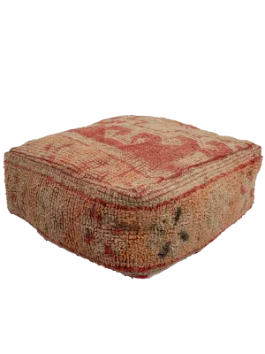Vintage Talsint Pouf - Burnt Sienna