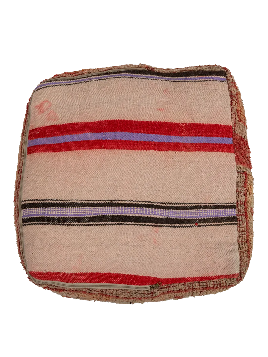 Vintage Talsint Pouf - Burnt Sienna