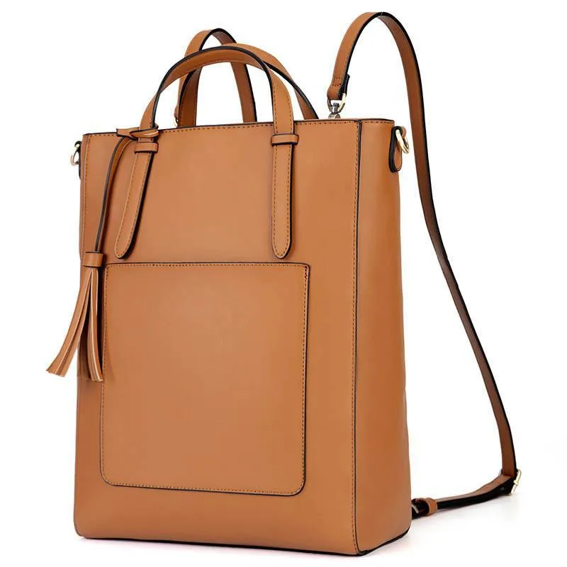 Vintage Tassel Tote Backpack