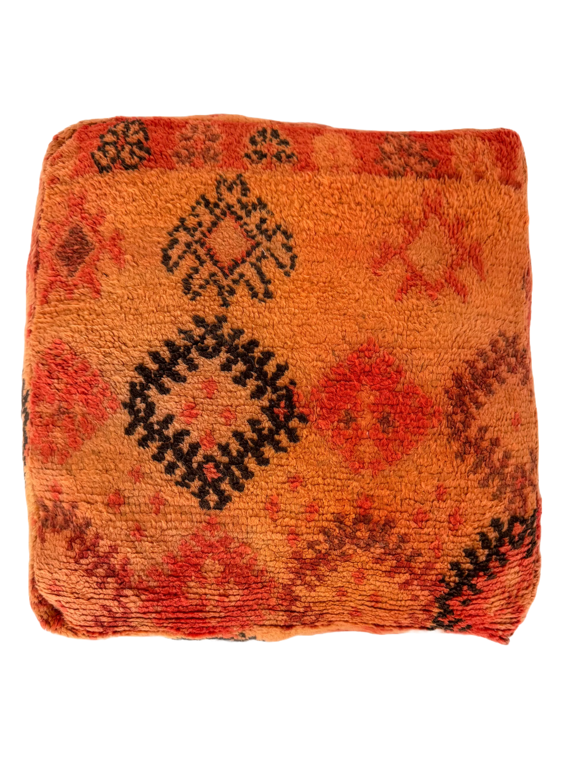 Vintage Taznakht Pouf - Vibrant Lion Paw