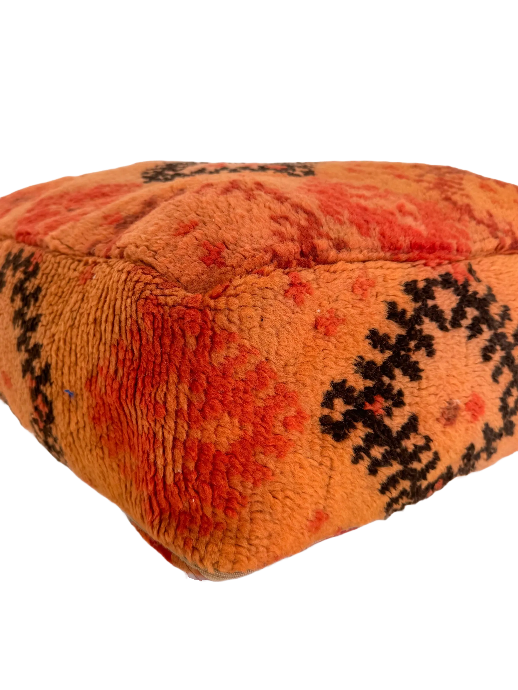 Vintage Taznakht Pouf - Vibrant Lion Paw