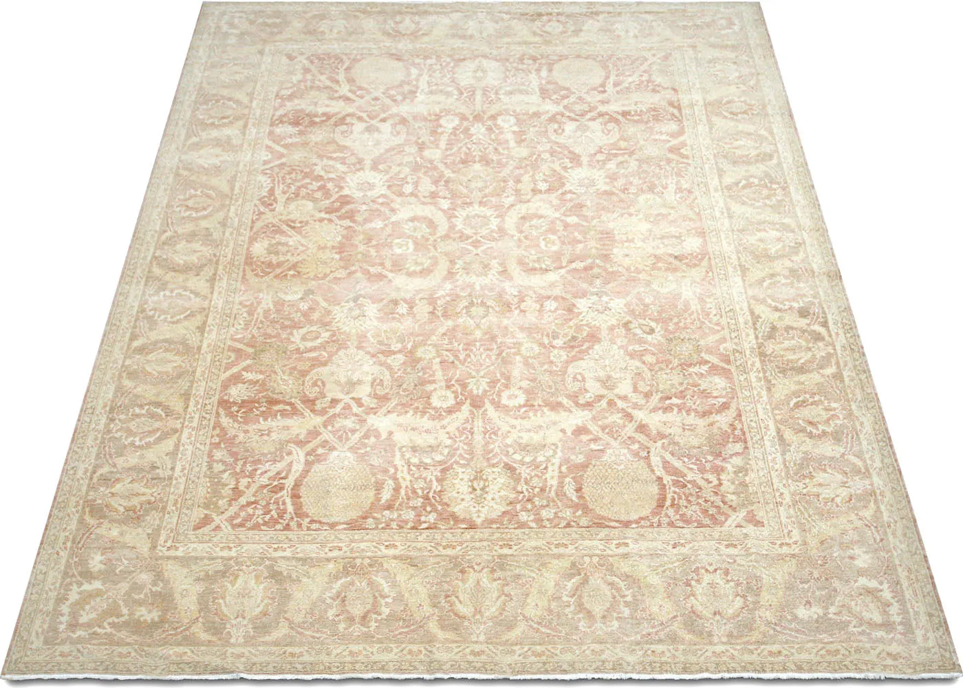 Vintage Turkish Oushak Rug - 9'3" x 12'3"